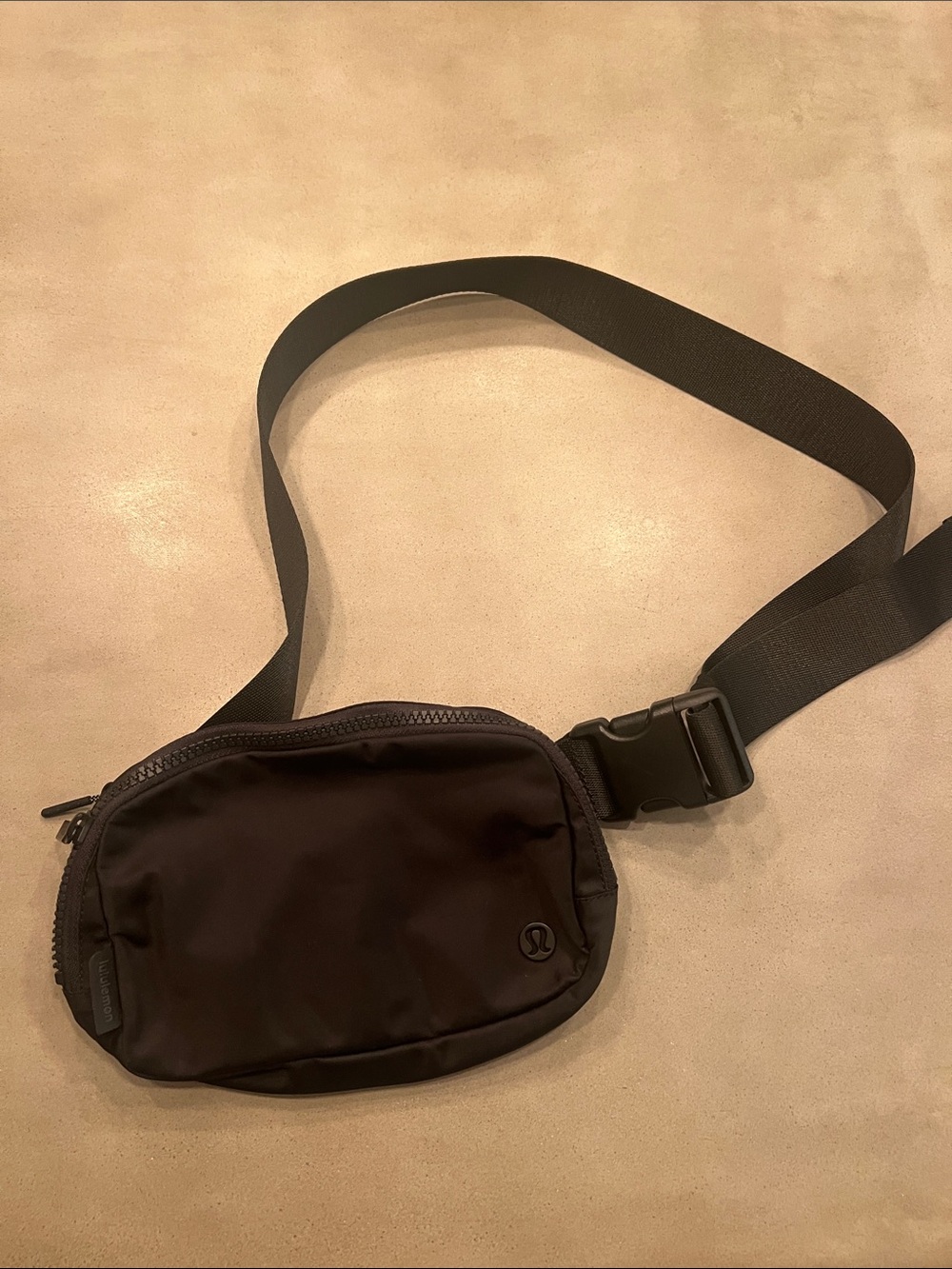 lululemon athletica Black Belt Bag with Adjustable Strap
